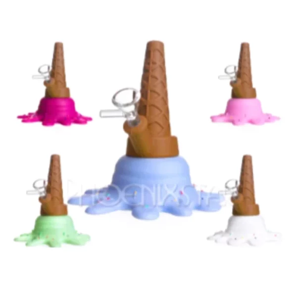 Phoenix Star - Silicone Ice Cream Cone Pipe - 5.3 inches