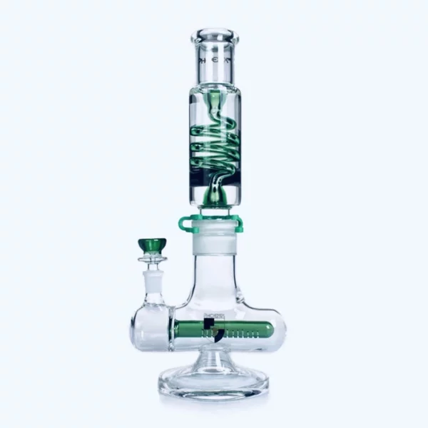 14" Glass Bong with Percolator and Ice Catcher - Percolator Bongs