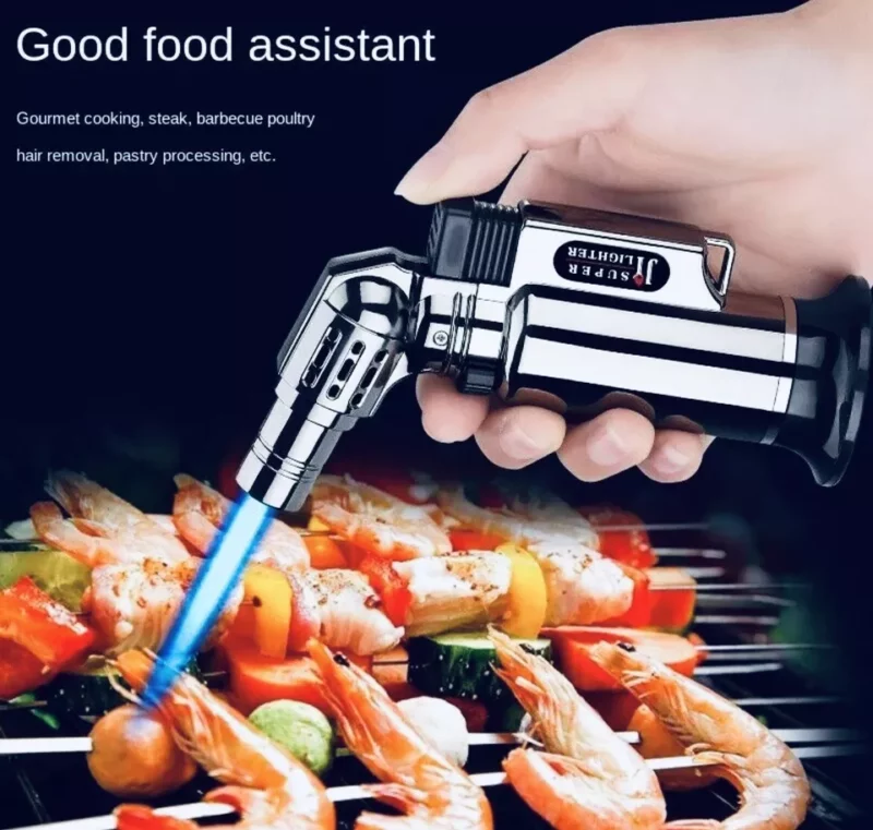Adjustable Butane Torch Lighter Jet Gun Welding Flame Windproof Refillable Gas - Image 2