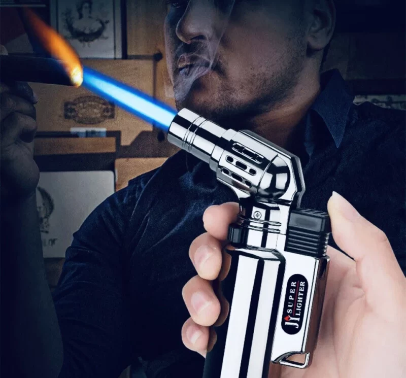 Adjustable Butane Torch Lighter Jet Gun Welding Flame Windproof Refillable Gas - Image 3
