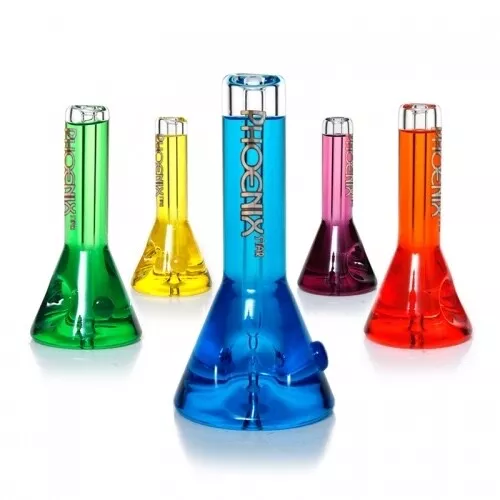 Phoenix Star Glass Hand Pipes With Glycerin - 5 inches
